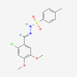 N'-[(E)-(2-chloro-4,5-dimethoxyphenyl)methylidene]-4-methylbenzenesulfonohydrazide