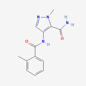 1-methyl-4-{[(2-methylphenyl)carbonyl]amino}-1H-pyrazole-5-carboxamide