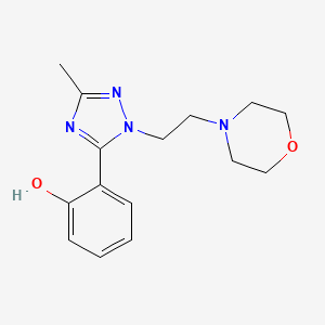 Phenol, 2-[3-methyl-1-[2-(4-morpholinyl)ethyl]-1H-1,2,4-triazol-5-yl]-