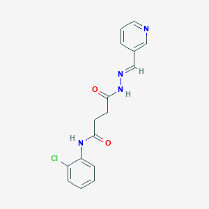 N-(2-chlorophenyl)-4-oxo-4-[(2E)-2-(pyridin-3-ylmethylidene)hydrazinyl]butanamide