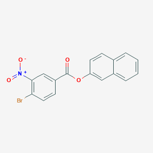 molecular formula C17H10BrNO4 B10893605 2-Naphthyl 4-bromo-3-nitrobenzoate 