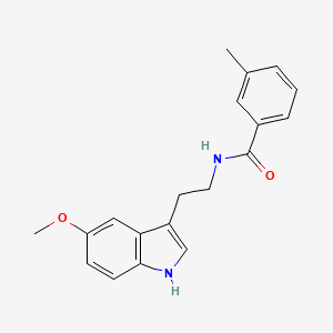 N-[2-(5-methoxy-1H-indol-3-yl)ethyl]-3-methylbenzamide