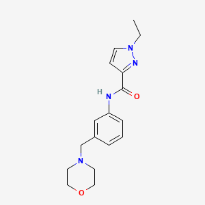 1-ethyl-N-[3-(morpholin-4-ylmethyl)phenyl]-1H-pyrazole-3-carboxamide