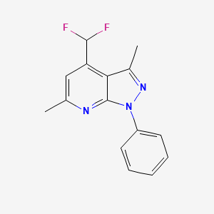 4-(difluoromethyl)-3,6-dimethyl-1-phenyl-1H-pyrazolo[3,4-b]pyridine