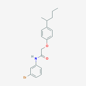 N-(3-bromophenyl)-2-[4-(pentan-2-yl)phenoxy]acetamide