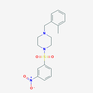 1-(2-Methylbenzyl)-4-[(3-nitrophenyl)sulfonyl]piperazine