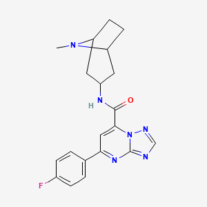 5-(4-fluorophenyl)-N-(8-methyl-8-azabicyclo[3.2.1]oct-3-yl)[1,2,4]triazolo[1,5-a]pyrimidine-7-carboxamide