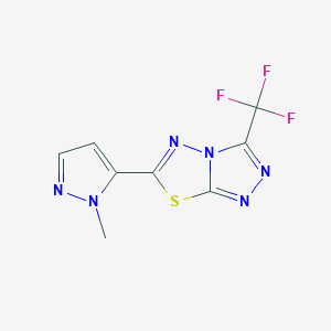 6-(1-methyl-1H-pyrazol-5-yl)-3-(trifluoromethyl)[1,2,4]triazolo[3,4-b][1,3,4]thiadiazole