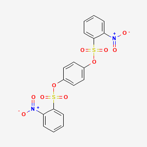 Benzene-1,4-diyl bis(2-nitrobenzenesulfonate)