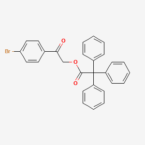 molecular formula C28H21BrO3 B10893756 2-(4-Bromophenyl)-2-oxoethyl 2,2,2-triphenylacetate 