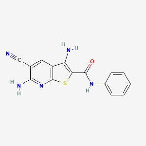 3,6-diamino-5-cyano-N-phenylthieno[2,3-b]pyridine-2-carboxamide