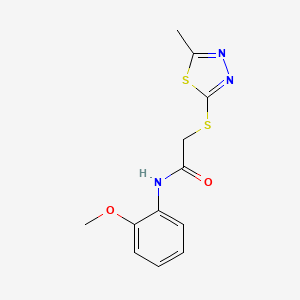 N-(2-methoxyphenyl)-2-[(5-methyl-1,3,4-thiadiazol-2-yl)sulfanyl]acetamide