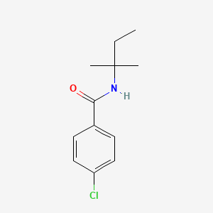 molecular formula C12H16ClNO B10893934 4-chloro-N-(2-methylbutan-2-yl)benzamide 