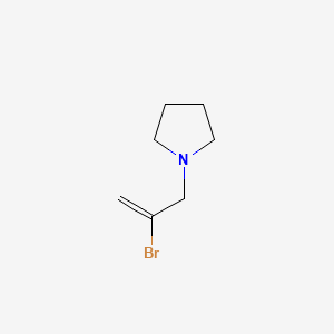 molecular formula C7H12BrN B10893940 Pyrrolidine, 1-(2-bromoallyl)- CAS No. 36138-67-7