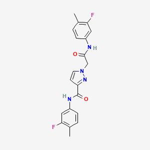 N-(3-fluoro-4-methylphenyl)-1-{2-[(3-fluoro-4-methylphenyl)amino]-2-oxoethyl}-1H-pyrazole-3-carboxamide