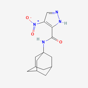 N~3~-(1-Adamantyl)-4-nitro-1H-pyrazole-3-carboxamide