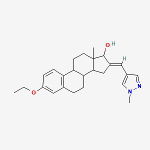 (16E)-3-ethoxy-16-[(1-methyl-1H-pyrazol-4-yl)methylidene]estra-1(10),2,4-trien-17-ol