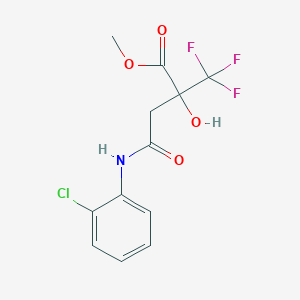 Methyl 4-(2-chloroanilino)-2-hydroxy-4-oxo-2-(trifluoromethyl)butanoate