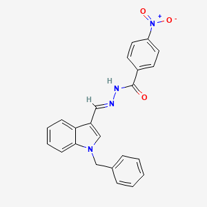 N'-[(E)-(1-benzyl-1H-indol-3-yl)methylidene]-4-nitrobenzohydrazide