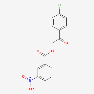 2-(4-Chlorophenyl)-2-oxoethyl 3-nitrobenzoate