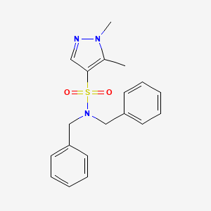 N,N-dibenzyl-1,5-dimethyl-1H-pyrazole-4-sulfonamide