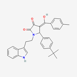 5-(4-tert-butylphenyl)-3-hydroxy-1-[2-(1H-indol-3-yl)ethyl]-4-[(4-methylphenyl)carbonyl]-1,5-dihydro-2H-pyrrol-2-one