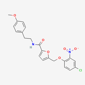 5-[(4-chloro-2-nitrophenoxy)methyl]-N-[2-(4-methoxyphenyl)ethyl]furan-2-carboxamide