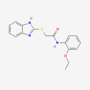 molecular formula C17H17N3O2S B10894092 2-(1H-benzimidazol-2-ylsulfanyl)-N-(2-ethoxyphenyl)acetamide 