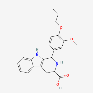 1-(3-methoxy-4-propoxyphenyl)-2,3,4,9-tetrahydro-1H-beta-carboline-3-carboxylic acid