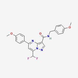 7-(difluoromethyl)-N-(4-methoxybenzyl)-5-(4-methoxyphenyl)pyrazolo[1,5-a]pyrimidine-3-carboxamide