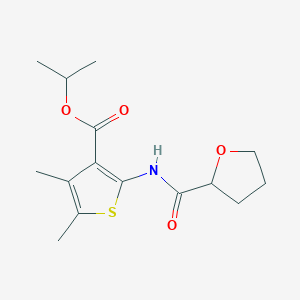 Propan-2-yl 4,5-dimethyl-2-[(tetrahydrofuran-2-ylcarbonyl)amino]thiophene-3-carboxylate