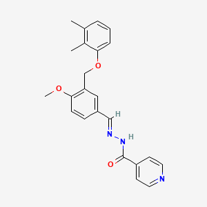 molecular formula C23H23N3O3 B10894197 N'-[(E)-{3-[(2,3-dimethylphenoxy)methyl]-4-methoxyphenyl}methylidene]pyridine-4-carbohydrazide 