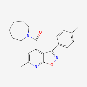 Azepan-1-yl[6-methyl-3-(4-methylphenyl)[1,2]oxazolo[5,4-b]pyridin-4-yl]methanone