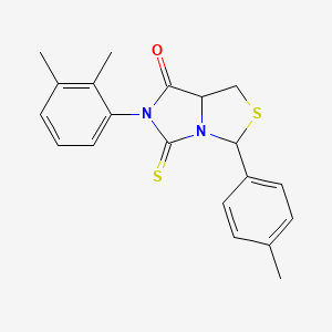 molecular formula C20H20N2OS2 B10894224 6-(2,3-dimethylphenyl)-3-(4-methylphenyl)-5-thioxotetrahydro-7H-imidazo[1,5-c][1,3]thiazol-7-one 