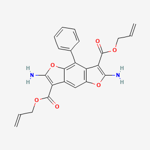 molecular formula C24H20N2O6 B10894237 Diallyl 2,6-diamino-4-phenylfuro[2,3-f][1]benzofuran-3,7-dicarboxylate 