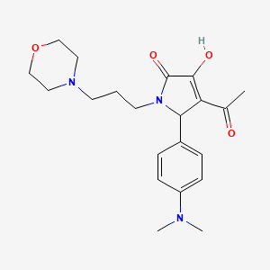 4-acetyl-5-[4-(dimethylamino)phenyl]-3-hydroxy-1-[3-(morpholin-4-yl)propyl]-1,5-dihydro-2H-pyrrol-2-one