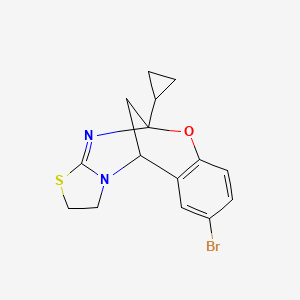 9-bromo-5-cyclopropyl-1,2-dihydro-5H,11H-5,11-methano[1,3]thiazolo[2,3-d][1,3,5]benzoxadiazocine