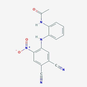 Acetamide, N-[2-[(4,5-dicyano-2-nitrophenyl)amino]phenyl]-