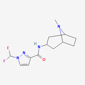 1-(difluoromethyl)-N-(8-methyl-8-azabicyclo[3.2.1]oct-3-yl)-1H-pyrazole-3-carboxamide