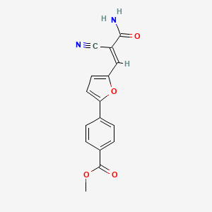 methyl 4-{5-[(1E)-3-amino-2-cyano-3-oxoprop-1-en-1-yl]furan-2-yl}benzoate