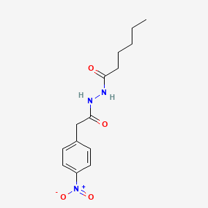 N'-[2-(4-nitrophenyl)acetyl]hexanehydrazide