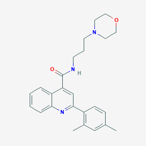 2-(2,4-dimethylphenyl)-N-[3-(morpholin-4-yl)propyl]quinoline-4-carboxamide