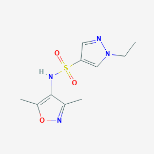 N-(3,5-dimethyl-1,2-oxazol-4-yl)-1-ethyl-1H-pyrazole-4-sulfonamide