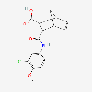 3-[(3-Chloro-4-methoxyphenyl)carbamoyl]bicyclo[2.2.1]hept-5-ene-2-carboxylic acid