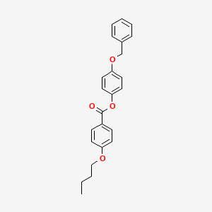 molecular formula C24H24O4 B10894487 4-(Benzyloxy)phenyl 4-butoxybenzoate 