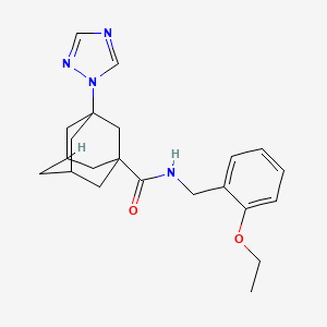 N~1~-(2-Ethoxybenzyl)-3-(1H-1,2,4-triazol-1-YL)-1-adamantanecarboxamide