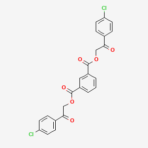 molecular formula C24H16Cl2O6 B10894515 Bis[2-(4-chlorophenyl)-2-oxoethyl] isophthalate 