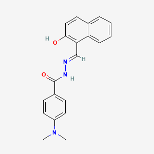 molecular formula C20H19N3O2 B10894529 4-(dimethylamino)-N'-[(E)-(2-hydroxynaphthalen-1-yl)methylidene]benzohydrazide 