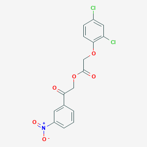 2-(3-Nitrophenyl)-2-oxoethyl (2,4-dichlorophenoxy)acetate