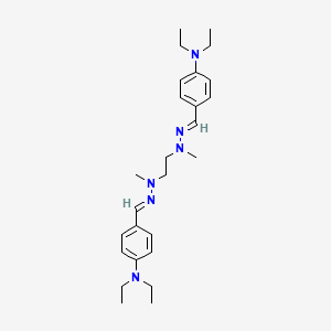 molecular formula C26H40N6 B10894608 4-(Diethylamino)benzaldehyde 1-[2-(2-{[4-(diethylamino)phenyl]methylene}-1-methylhydrazino)ethyl]-1-methylhydrazone 